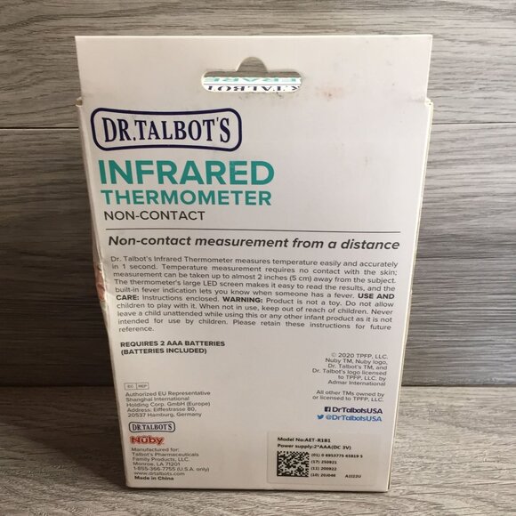 Dr. Talbot's Infrared Thermometer No-Contact AET-R1B1 Sealed - Picture 2 of 8